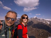 MONTE SUCHELLO (1541 m), fiorito in basso , innevato in alto, da Costa Serina il 19 marzo 2026  - FOTOGALLERY